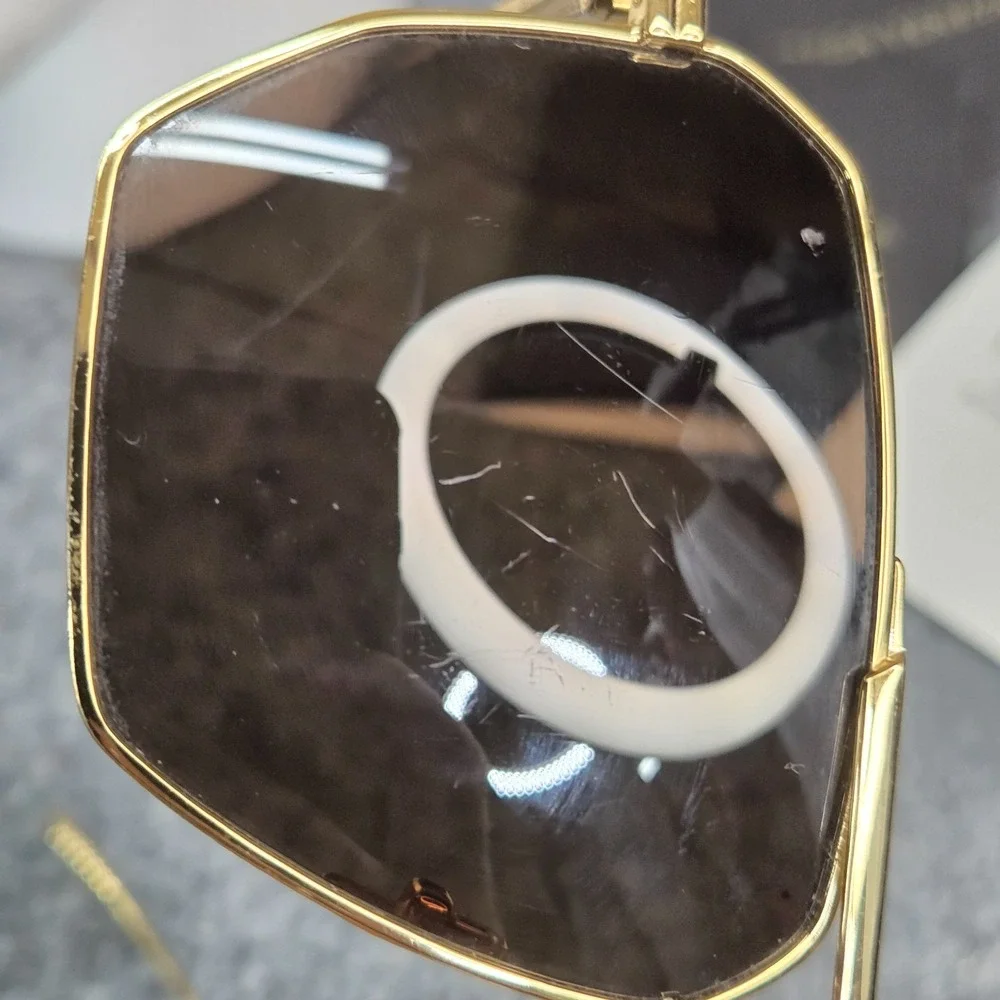 Bottega Veneta Square Sunglasses BV1012S 003 Gold 60 13 145 Made in Italy